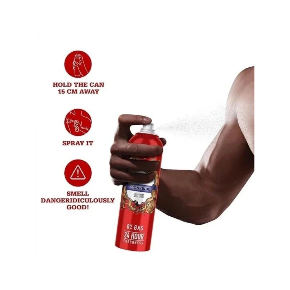 Old Spice Lionpride No Gas Deodorant Body Spray
